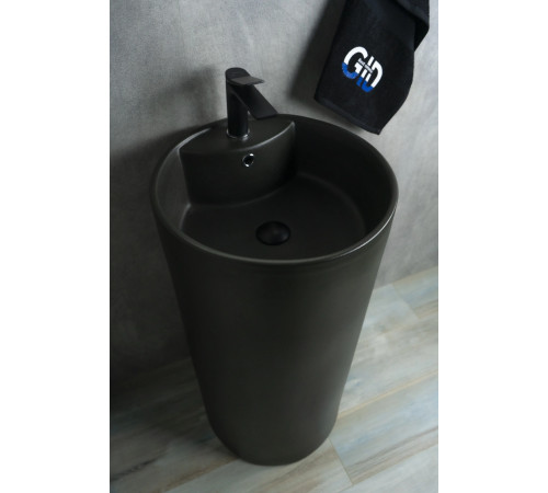 Раковина напольная Gid Nb135bg 81109 черная графит 45x45x85