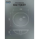 Раковина встраиваемая Gid Yj837 71164 белая 53x44.5x22