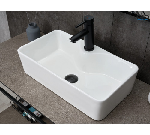 Раковина накладная Gid N9092 51202 белая 55x31x14