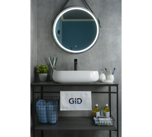 Раковина накладная Gid N9243 51135 белая 56x42x14