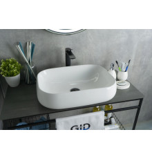 Раковина накладная Gid N9243 51135 белая 56x42x14