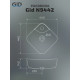 Раковина накладная Gid N9442 51153 белая 44x44x14