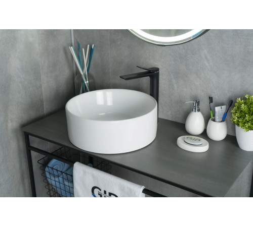 Раковина накладная Gid N9011 51105 белая 40x40x15