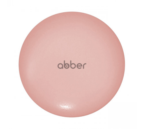 Накладка на слив для раковины ABBER AC0014MP розовая матовая, керамика