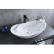 Раковина накладная Gid Mnc811C 54478 под камень глянцевая 61x37x15