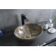 Раковина накладная Gid Mnc138T 54472 под камень глянцевая 41x34x15