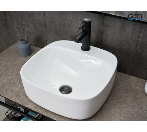 Раковина накладная Gid N9284 51219 белая 42x42x15.5