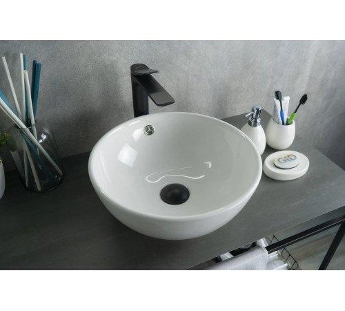 Раковина накладная Gid N9002 51102 белая 38.5x38.5x15