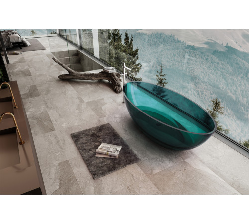 Ванна Abber прозрачная Kristall AT9702Aquamarin бирюзовая
