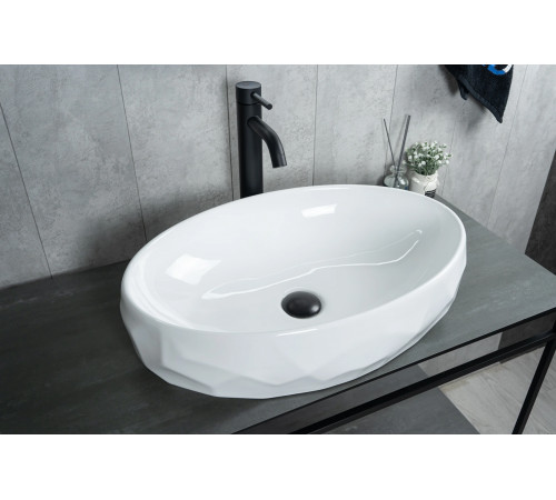 Раковина накладная Gid 9030wx 51241 белая 60x40x15