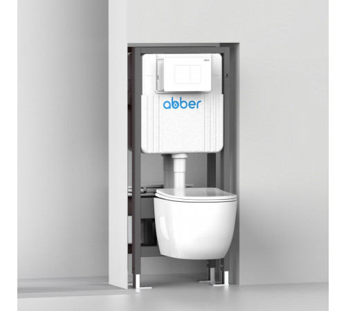Инсталляция ABBER двойная самонесущая AC0106 для двух подвесных унитазов