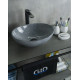 Раковина накладная Gid Mnc331 54430 под камень глянцевая 41x34x15