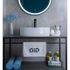 Раковина накладная Gid N9012 51106 белая 50x36x14