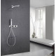 Система для душа ABBER Rund AF8750 с изливом, термостат, хром