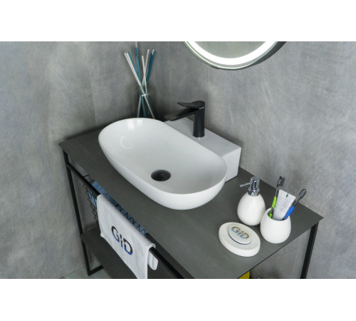 Раковина накладная Gid N9234 51133 белая 56x39x12.5