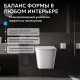 Подвесной унитаз ABBER Rechteck AC1202P белый с импульсным смывом