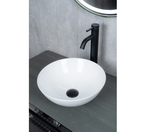 Раковина накладная Gid 9081W 51243 белая 36x36x14