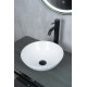 Раковина накладная Gid 9081W 51243 белая 36x36x14