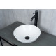 Раковина накладная Gid 9081W 51243 белая 36x36x14
