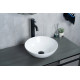 Раковина накладная Gid 9081W 51243 белая 36x36x14