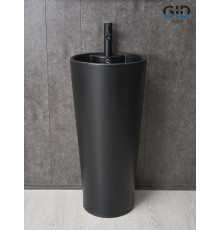 Раковина напольная Gid Nb131bm 81120 черная матовая 40x40x84
