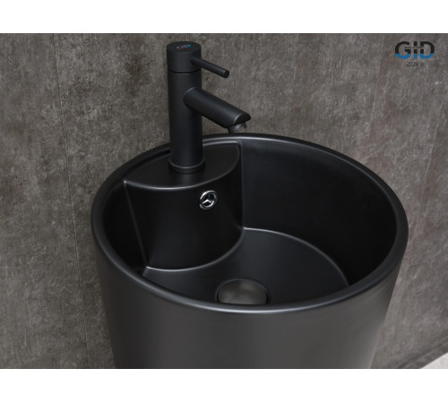 Раковина напольная Gid Nb131bm 81120 черная матовая 40x40x84