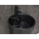 Раковина напольная Gid Nb131bm 81120 черная матовая 40x40x84