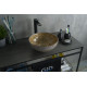 Раковина накладная Gid Mnc489 54437 под камень глянцевая 32x32x14