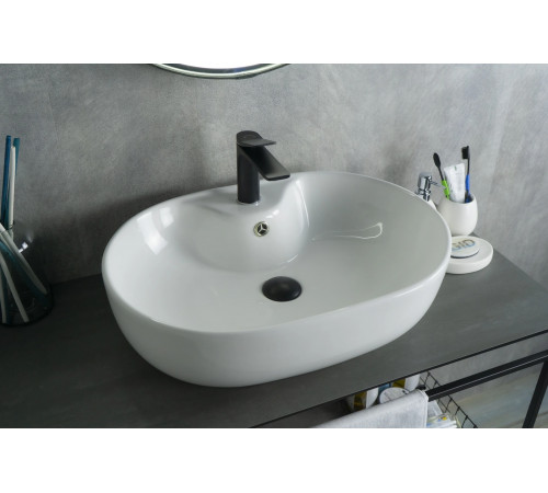 Раковина накладная Gid N9163 51127 белая 59x41x16