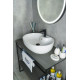 Раковина накладная Gid N9163 51127 белая 59x41x16