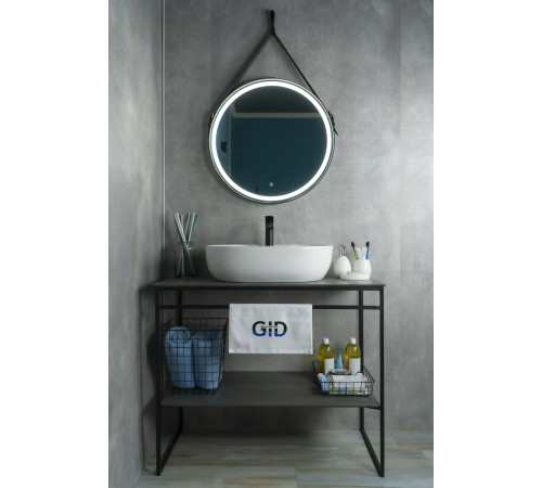 Раковина накладная Gid N9163 51127 белая 59x41x16