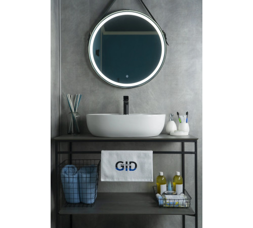 Раковина накладная Gid N9163 51127 белая 59x41x16