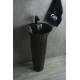 Раковина напольная Gid Nb132bg 81114 под черная  графит 41x41x84