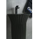 Раковина напольная Gid Nb132bg 81114 под черная  графит 41x41x84