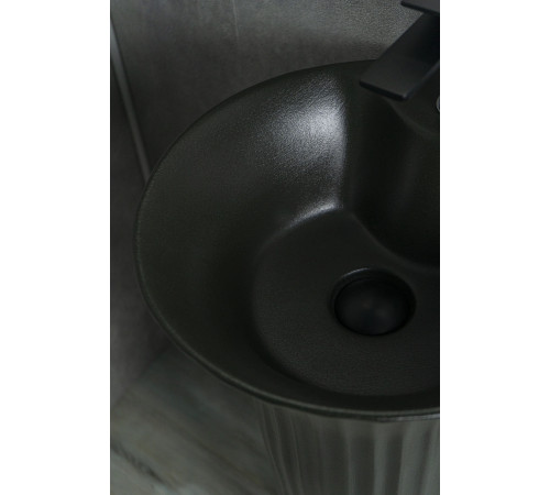 Раковина напольная Gid Nb132bg 81114 под черная  графит 41x41x84