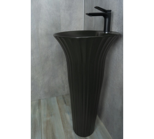 Раковина напольная Gid Nb132bg 81114 под черная  графит 41x41x84