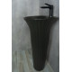 Раковина напольная Gid Nb132bg 81114 под черная  графит 41x41x84