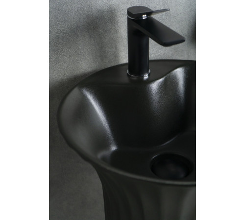 Раковина напольная Gid Nb132bg 81114 под черная  графит 41x41x84