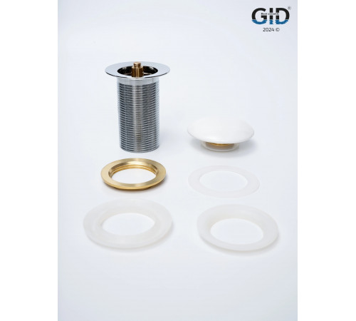 Клапан донный GID без перелива Wh100 71101K белый 7x7x10