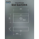 Раковина накладная Gid Gm1344 52236 серая матовая 61x35.5x14