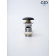 Клапан донный GID  с переливом Bl100-1 72202K черный глянцевый 7x7x10