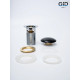 Клапан донный GID  с переливом Bl100-1 72202K черный глянцевый 7x7x10