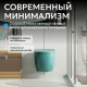 Подвесной унитаз ABBER Bequem AC1101MBG темно-зеленый матовый, безободковый