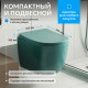 Подвесной унитаз ABBER Bequem AC1101MBG темно-зеленый матовый, безободковый