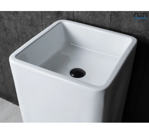 Раковина напольная Gid Nb149 81119 белая 41x41x85