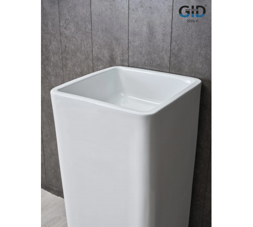 Раковина напольная Gid Nb149 81119 белая 41x41x85