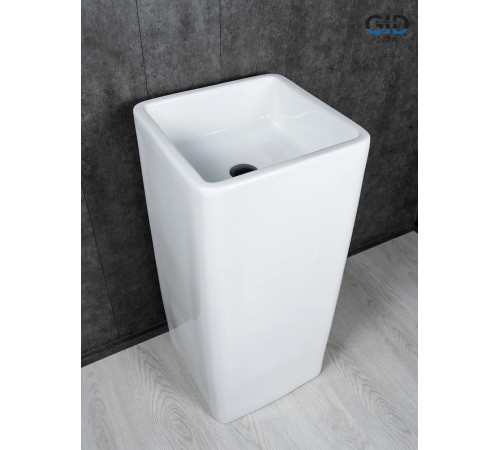Раковина напольная Gid Nb149 81119 белая 41x41x85