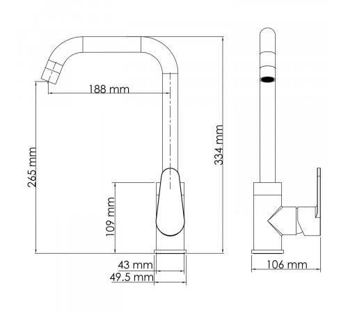 Смеситель для кухни WasserKRAFT Alz 28807