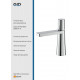 Смеситель GID для раковины Edessa SS070-CH-K хром