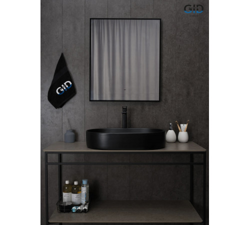 Раковина накладная Gid Bm1479 53354 черная матовая 61x38.5x12